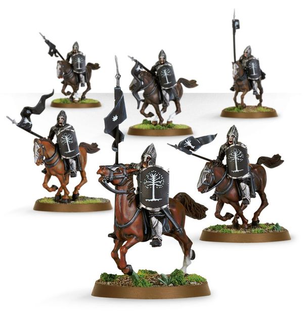 x25 Guerriers de Minas Tirith Plastique Warhammer SdA | P-00AB8