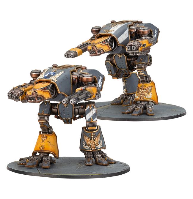 Legions Imperialis: Warhound Scout Titans with Turbo-laser Destructors and Vulcan Mega-Bolters - view 1