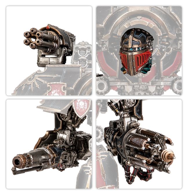 Warlord Titan Weapons: Quake Cannon, Conversion Beam Extirpator, Paired Gatling Blasters, and Paired Turbo-Laser Destructors - view 2