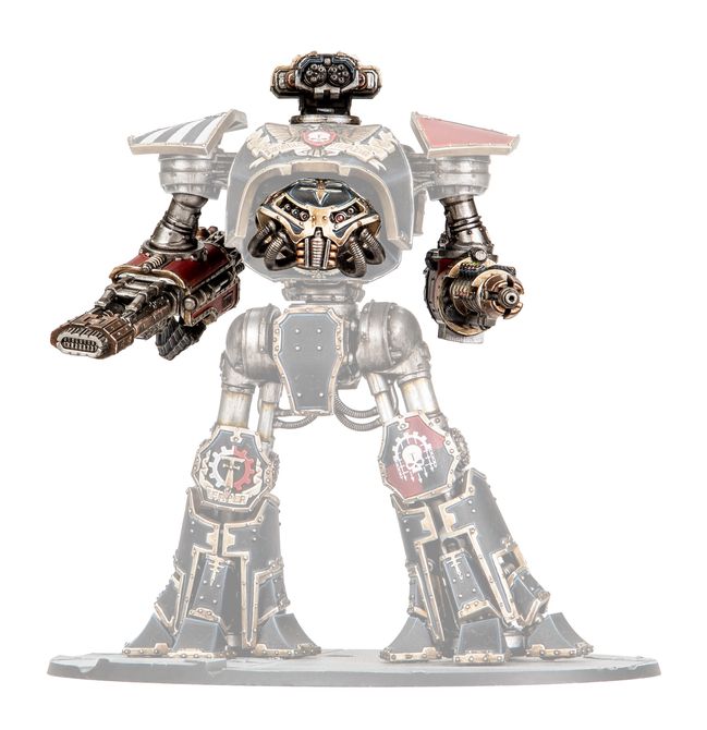 Reaver Titan Weapons: Graviton Obliterator, Volkite Annihilator, Vulcan Mega-Bolter, and Conversion Beam Dissolutor - view 1