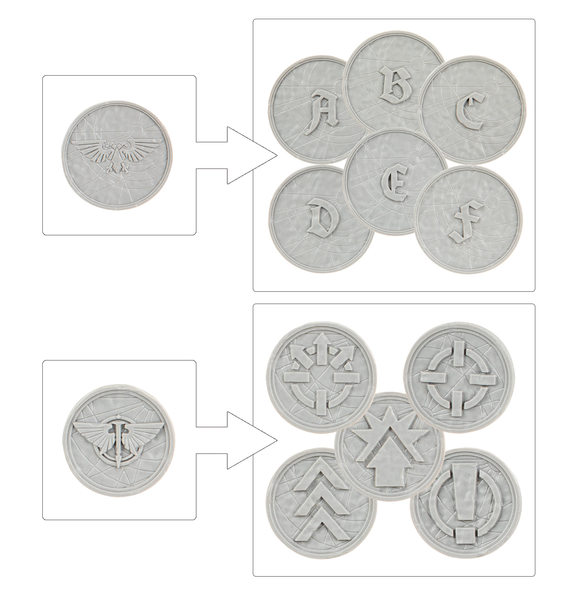 レギオンズ！ 第１・２弾 コンプ+まとめ売り LEGIONS! Legions Imperialis: Order Tokens and Objective Markers