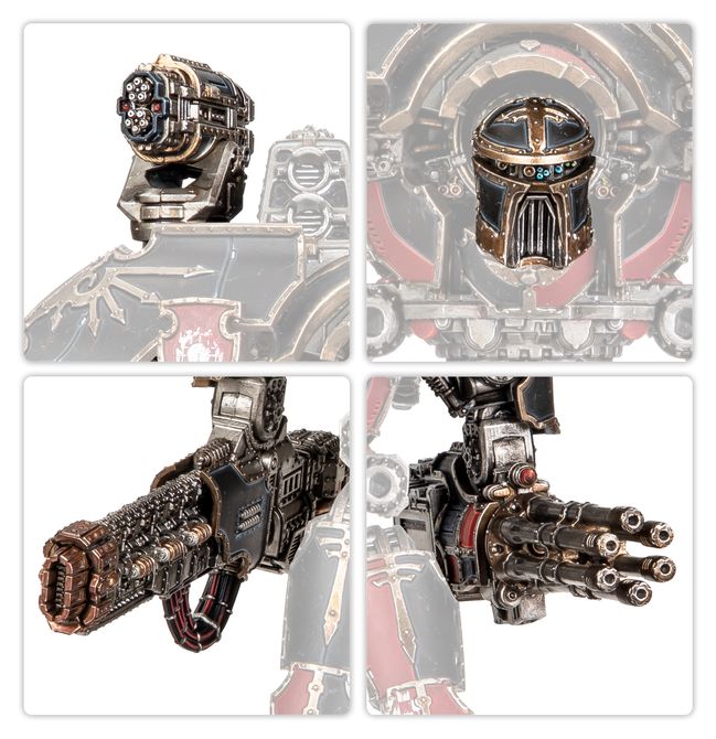 Warlord Titan Weapons: Volkite Destructor, Macro-Gatling Blaster, Graviton Ruinator, and Vulcan Mega-Bolter Array - view 2