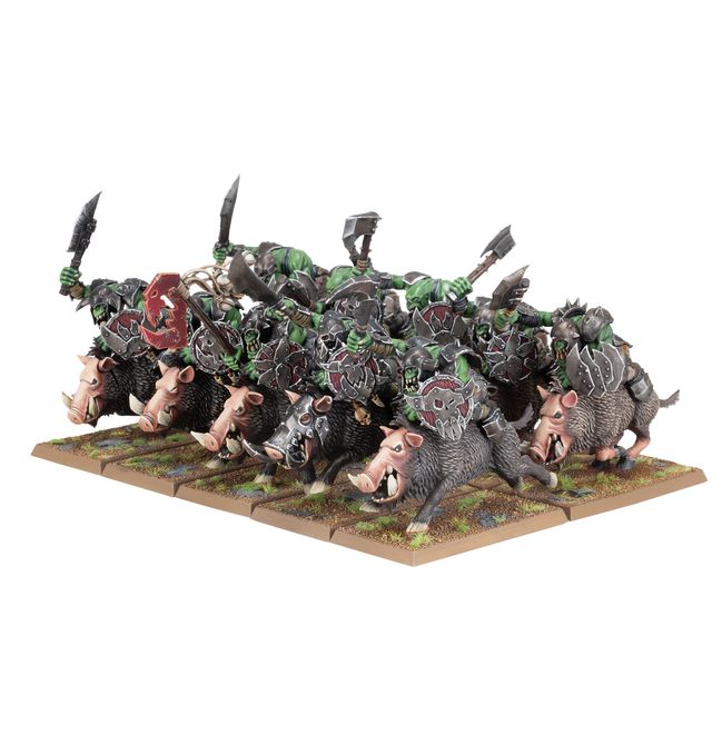 X8 Orques Sur Sangliers Warhammer FB - Métal, Incomplet
