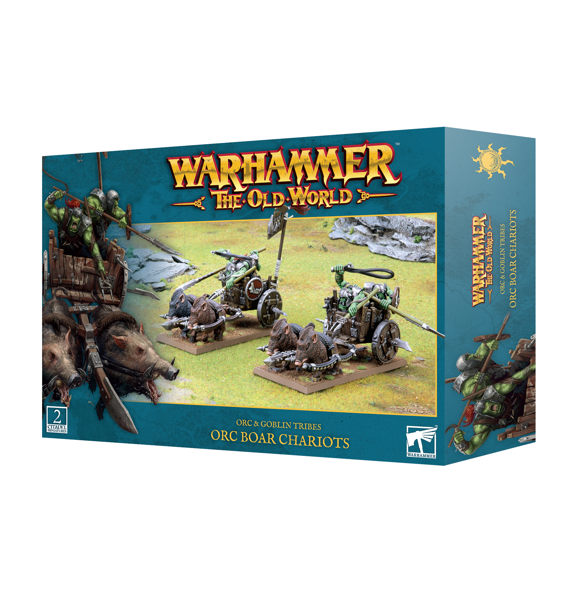 warhammer Old World ゴブリン+ボアチャリオット Warhammer the Old World Goblin Wolf Chariot Mounted With