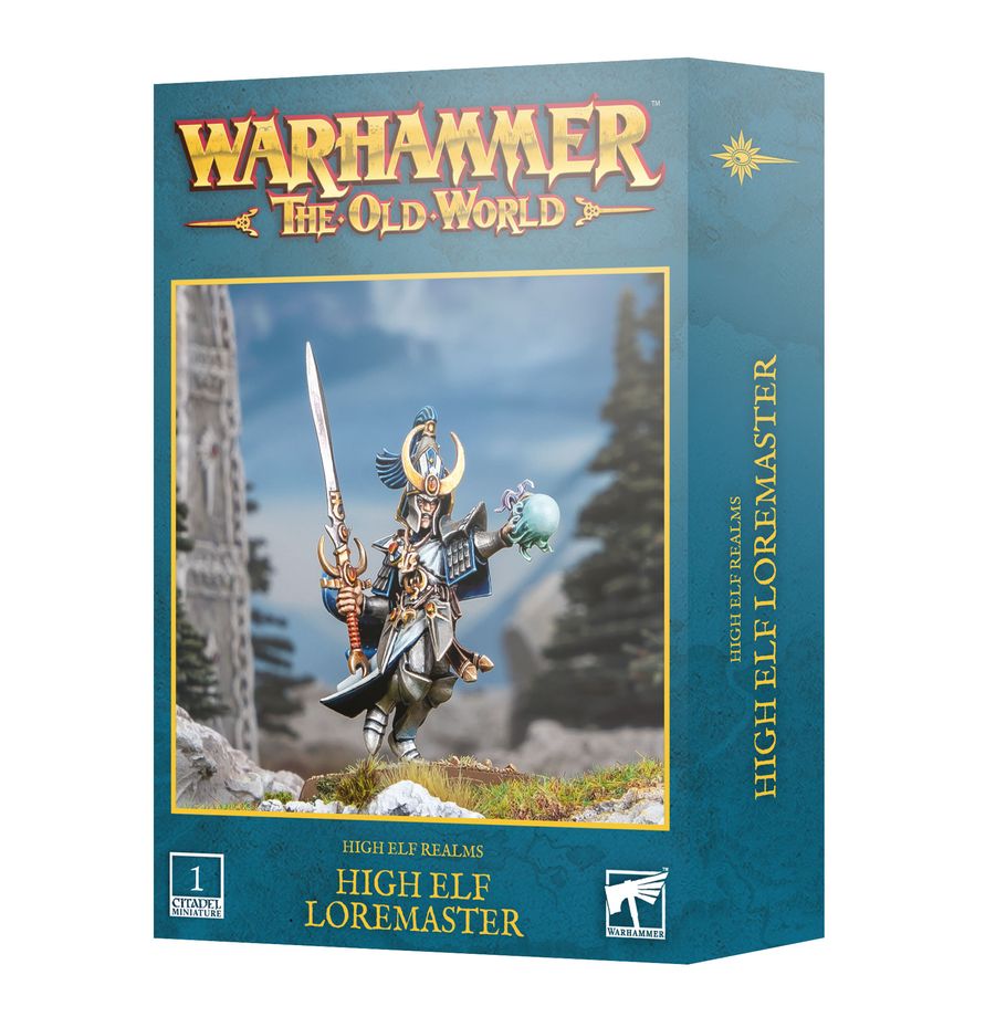 Zadní strana modelu High Elf Loremaster