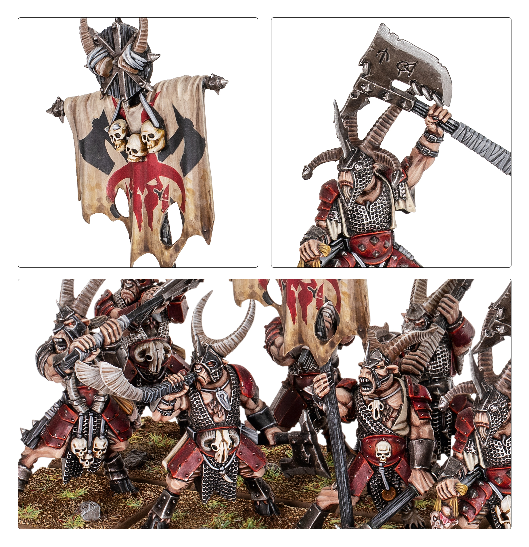 ミニチュアゲーム　ビーストマン ベスティゴール・ハード 「ウォーハンマー/ビーストマン」 (Beastmen Bestigor Herd) [81-10] 06131413_684bb364ab36b.jpg