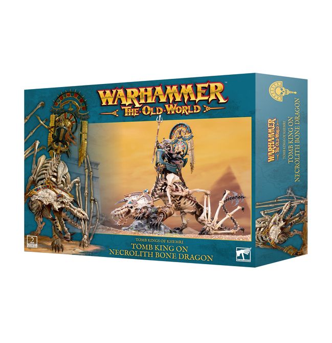 Tomb King/Liche Priest on Necrolith Bone Dragon - view 6