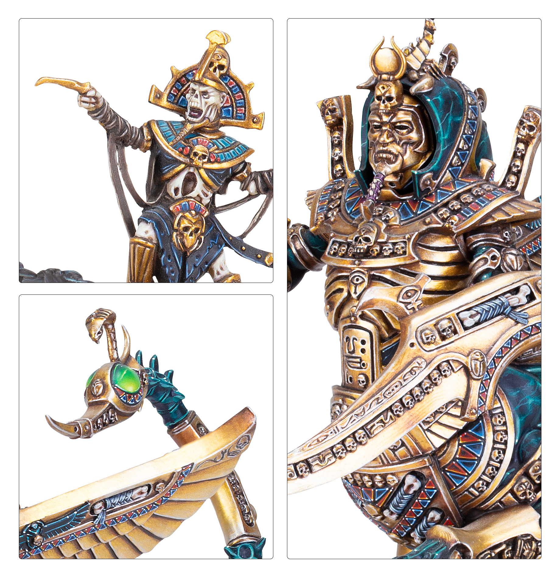 Warhammer Open 精緻な装飾が施された金属製測定工具9/3/2インチ 99122717007_WHTOWTKNecrosphinx