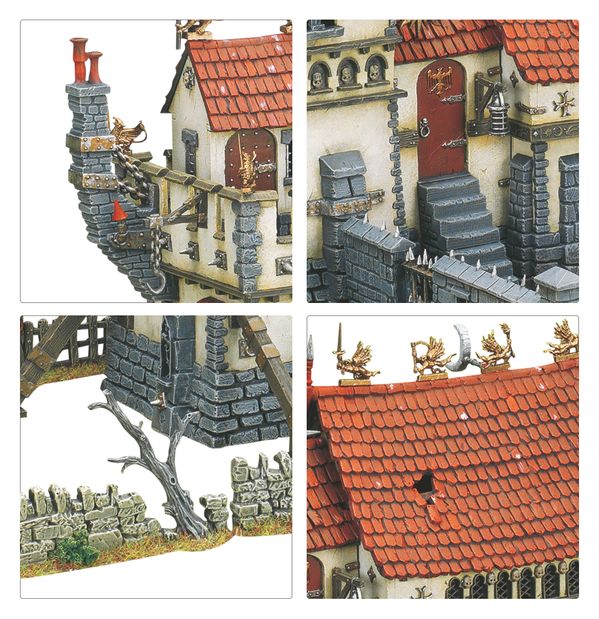 Lot De Décors Warhammer - Fortified Manor House Tower (pièces) - OOP - Old World