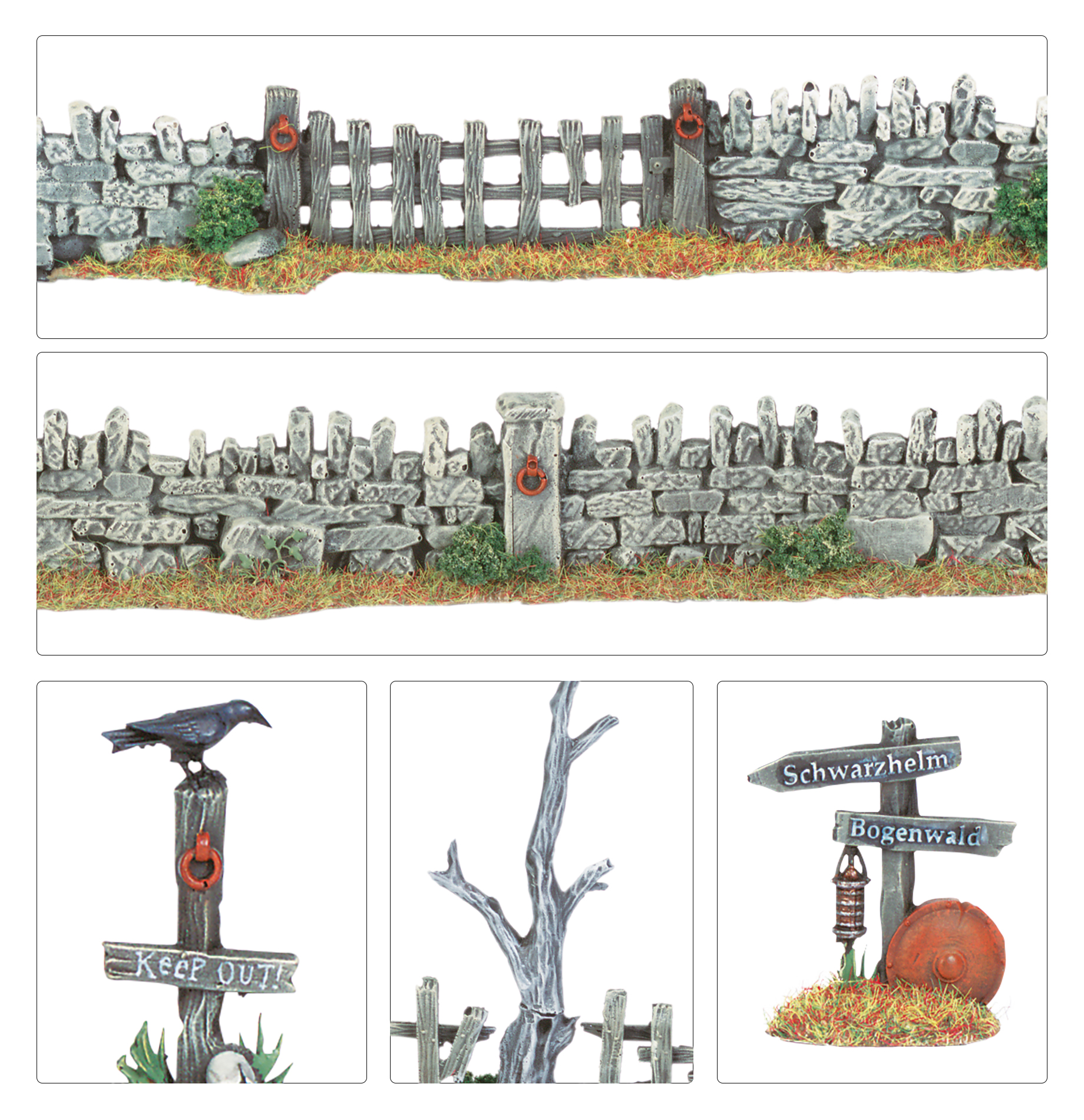 Warhammer壁and柵 Walls & Fences