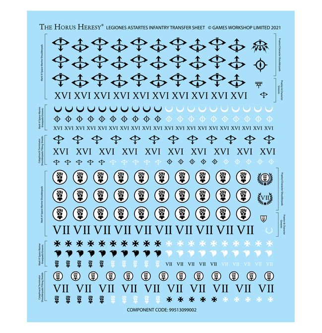 X20 Escouade Tactique MKIII – Warhammer Horus Heresy – Plastique – Occasion