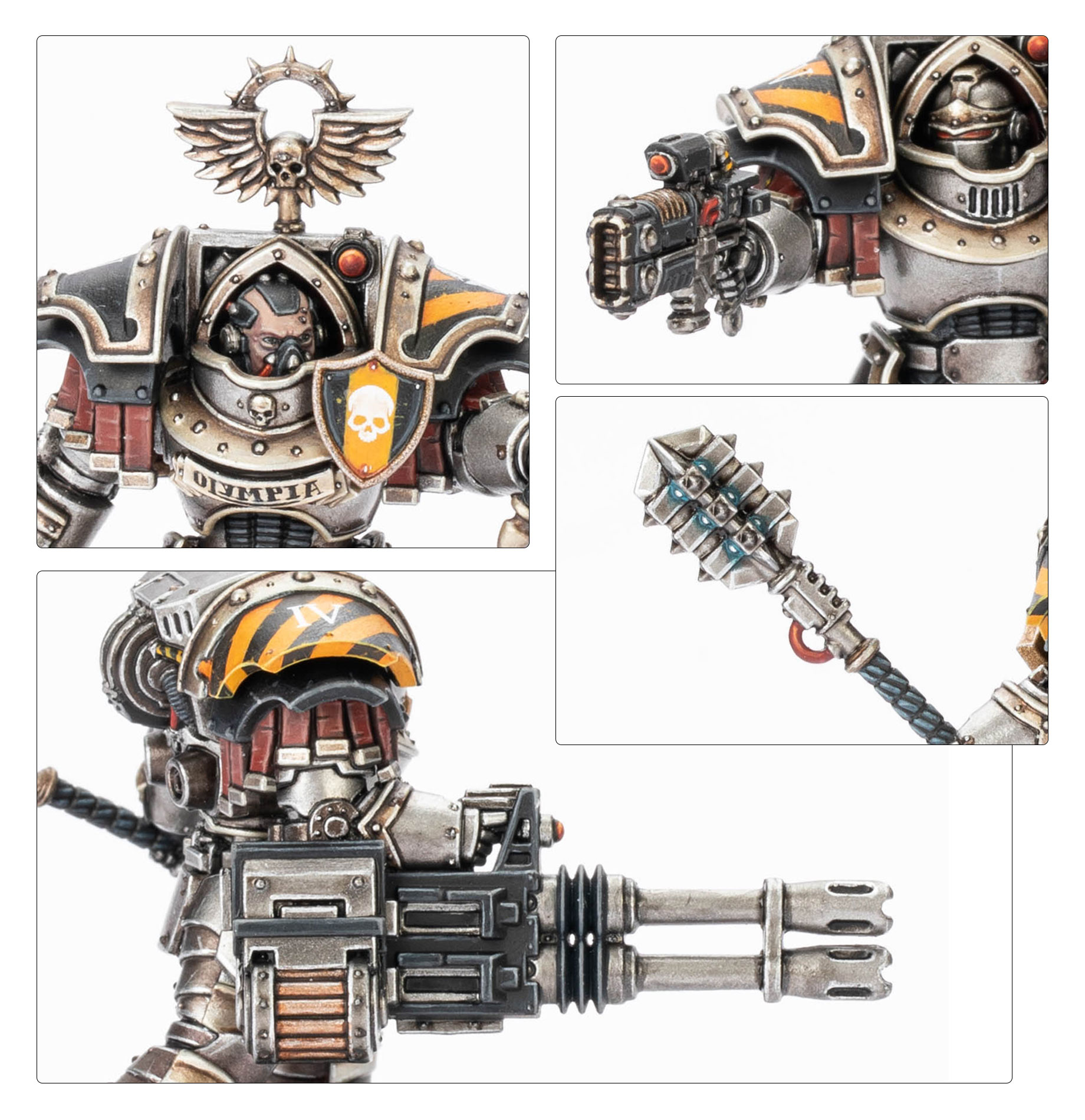 Warhammer: Horus Heresy - Legiones Astartes - Cataphractii Terminators with Volkite Chargers and Power Mauls (6 figurek) – náhled 2