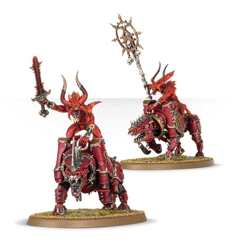 Rendmaster Herald On Blood Throne Daemons Of Khorne Ha Dipinto Un Modello In Miniatura, Commissioni Per Warhammer 40k, 30k E Age Of Sigmar Disponibili - Italia - Foto 3