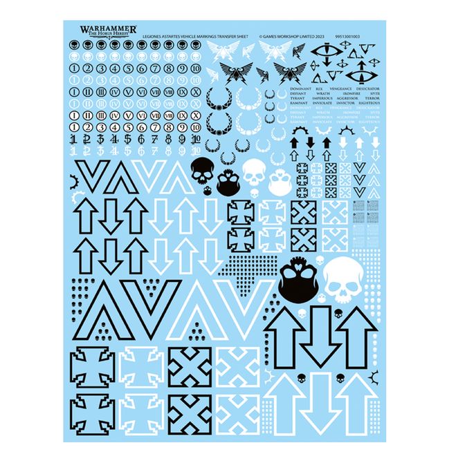 Legiones Astartes Vehicle Markings Transfer Sheet - view 1