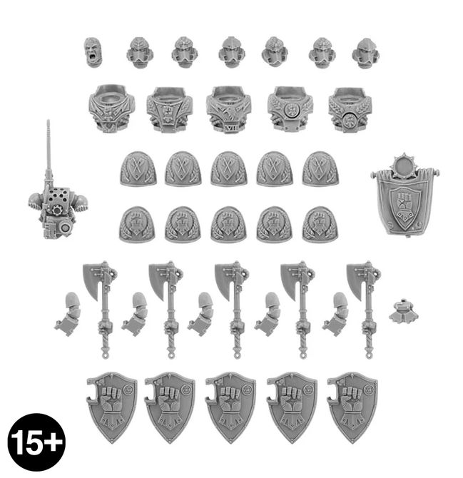 Imperial Fists – Phalanx Warder Squad Upgrade Set - view 1