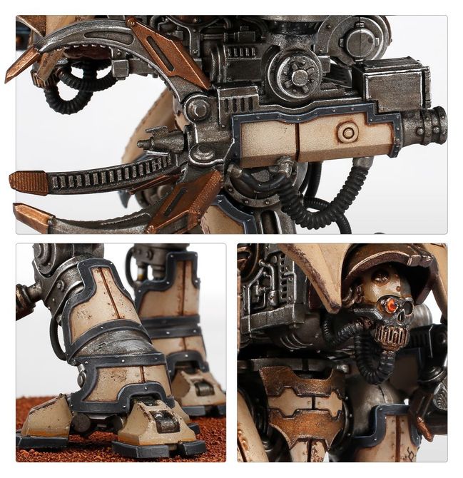Mechanicum Knight Moirax with Volkite Veuglaire and Gyges Siege Claw - view 4