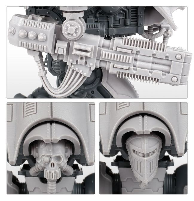 Mechanicum Knight Moirax with Volkite Veuglaire and Gyges Siege Claw - view 6