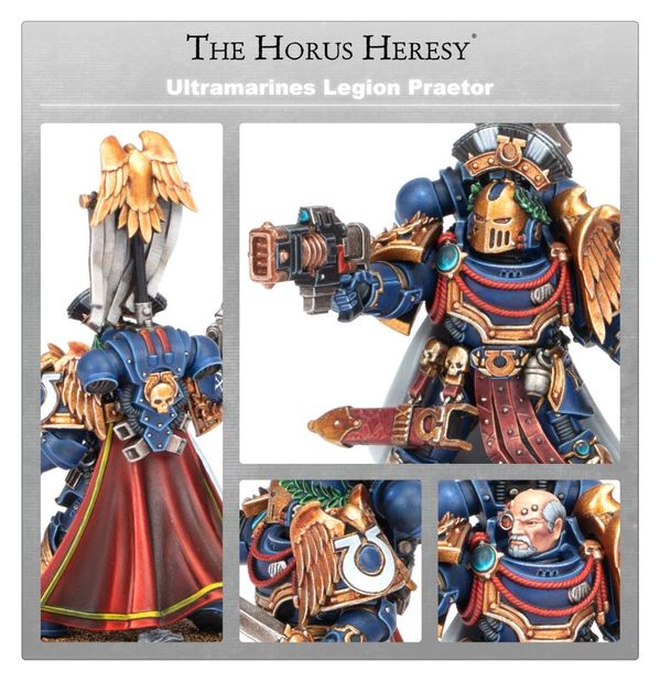 WARHAMMER 40K 30K Ultramarines Space Marine Praetor Captain EUR 86,13 - FR