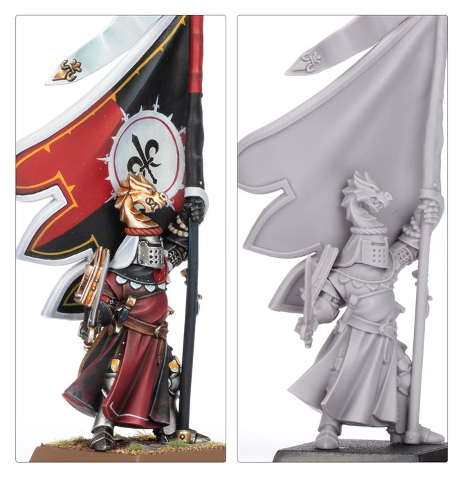 Battle Standard Bearer Mounted and on Foot