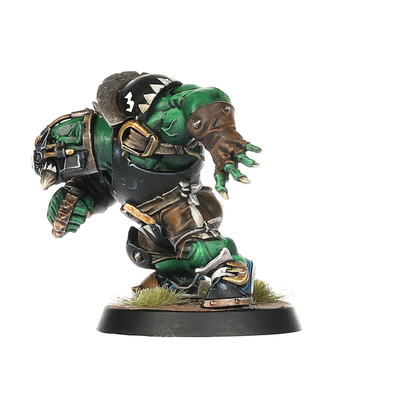 Blood Bowl – Équipe Orques Noirs Thunder Valley Greenskins – 12 Figurines + Accessoires – Games Workshop
