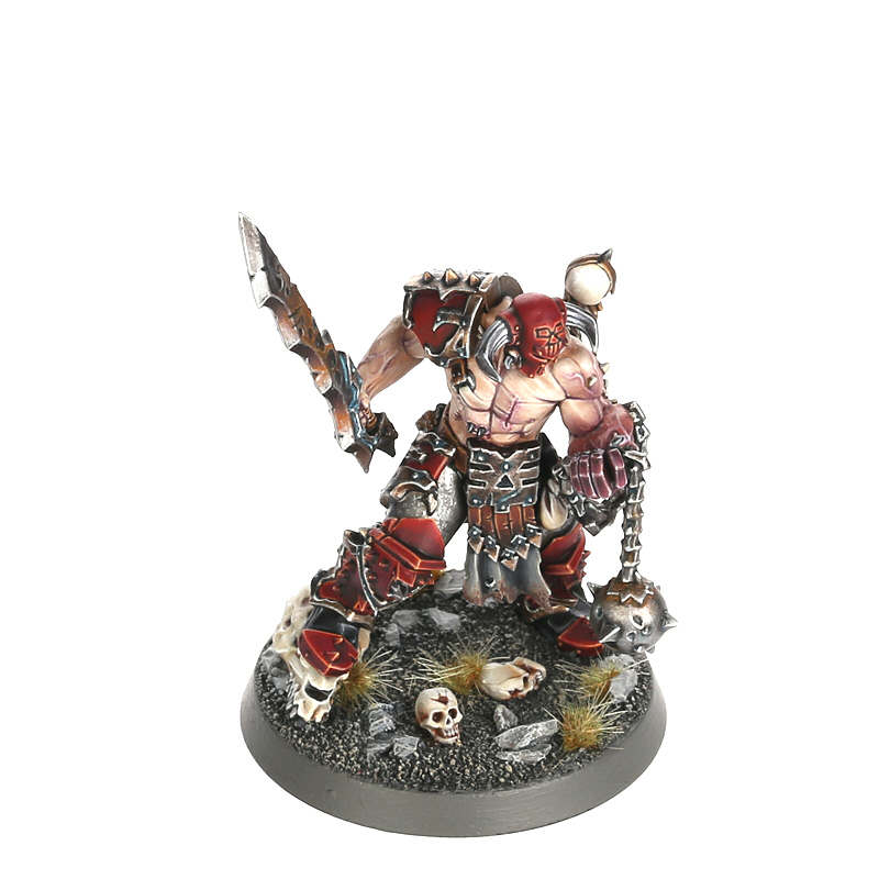 Slaughterpriest with Hackblade and Wrath-hammer