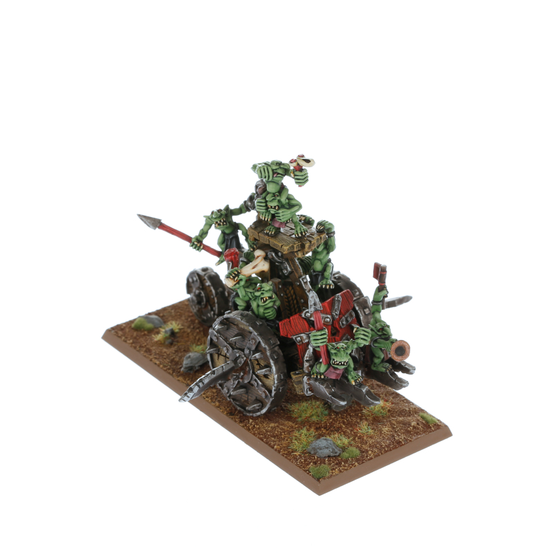 Figurine Warhammer Goblin Battle Wagon – Citadel Metal – Peinte & Assemblée