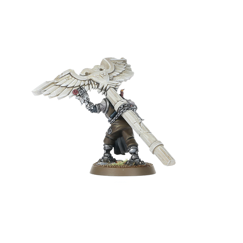 Cappellano Grimaldus &amp; Seguito &ndash; Warhammer 40K Space Marines &ndash; Miniature Dipinte &ndash; Nuove