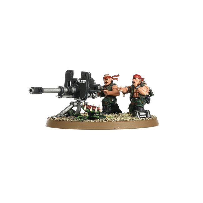Figurine Warhammer 40K - Escouade D'armes Lourdes Catachan (Astra Militarum) - Peinte