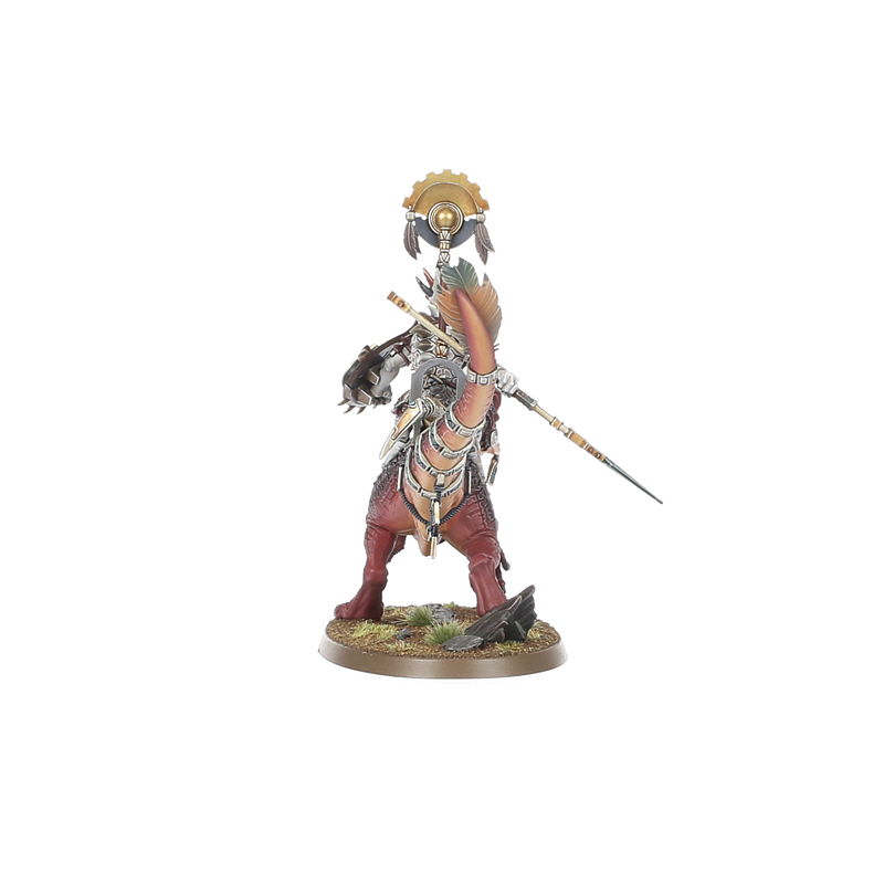 Warhammer Age Of Sigmar – Seraphon Saurus Scar-Veteran On Aggradon, 30 Pièces, Base Ovale 90x52mm, Non Peint, à Monter, Figurine Hero