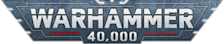 Warhammer 40,000 logo.