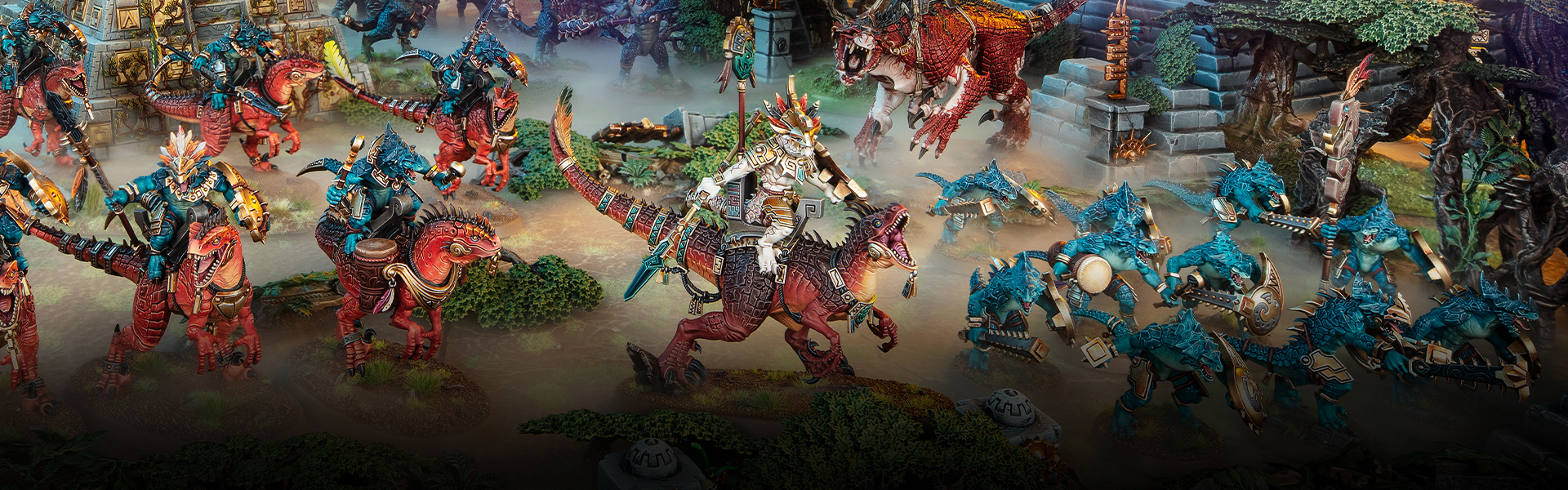 WH旧版 リザードマンSeraphon サウルスコマンド メタル OOP 未開封